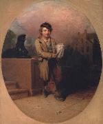 Henry Inman News Boy Spain oil painting artist
